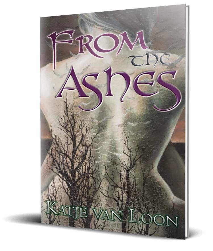 A 3D Rendering of the From the Ashes book cover.